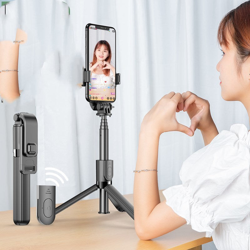 Mobile phone live broadcasting stand with self timer - Arovion