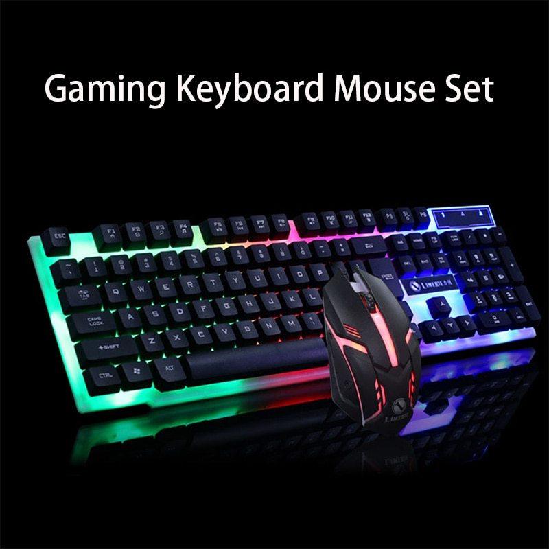 GTX300 Gaming CF Keyboard Mouse Glowing Set - Arovion