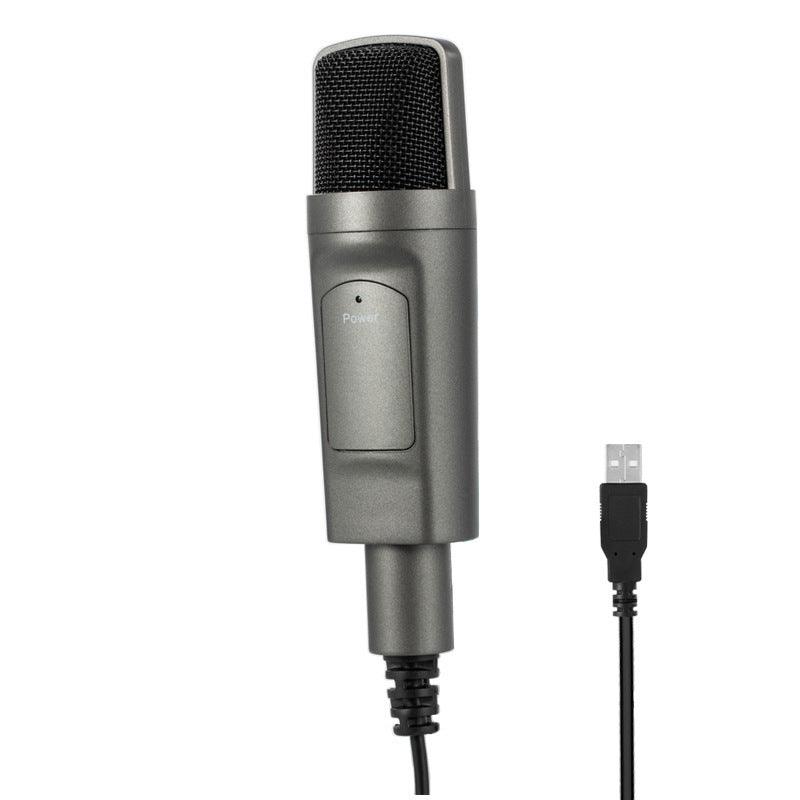 USB Condenser Computer Live Recording Wired Microphone - Arovion