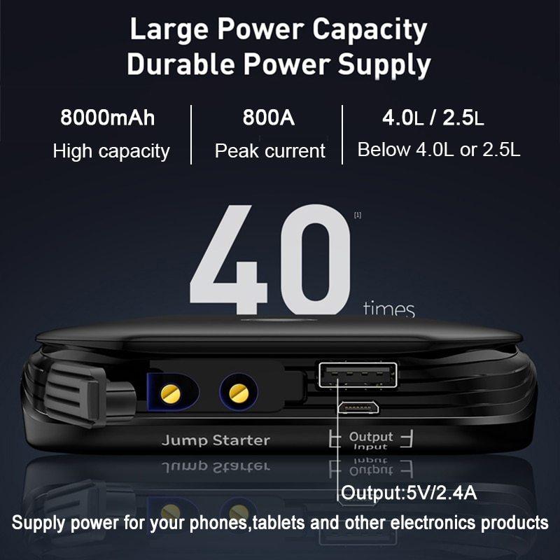 Portable Multi-function Car Standby Emergency Starting Power Bank - Arovion