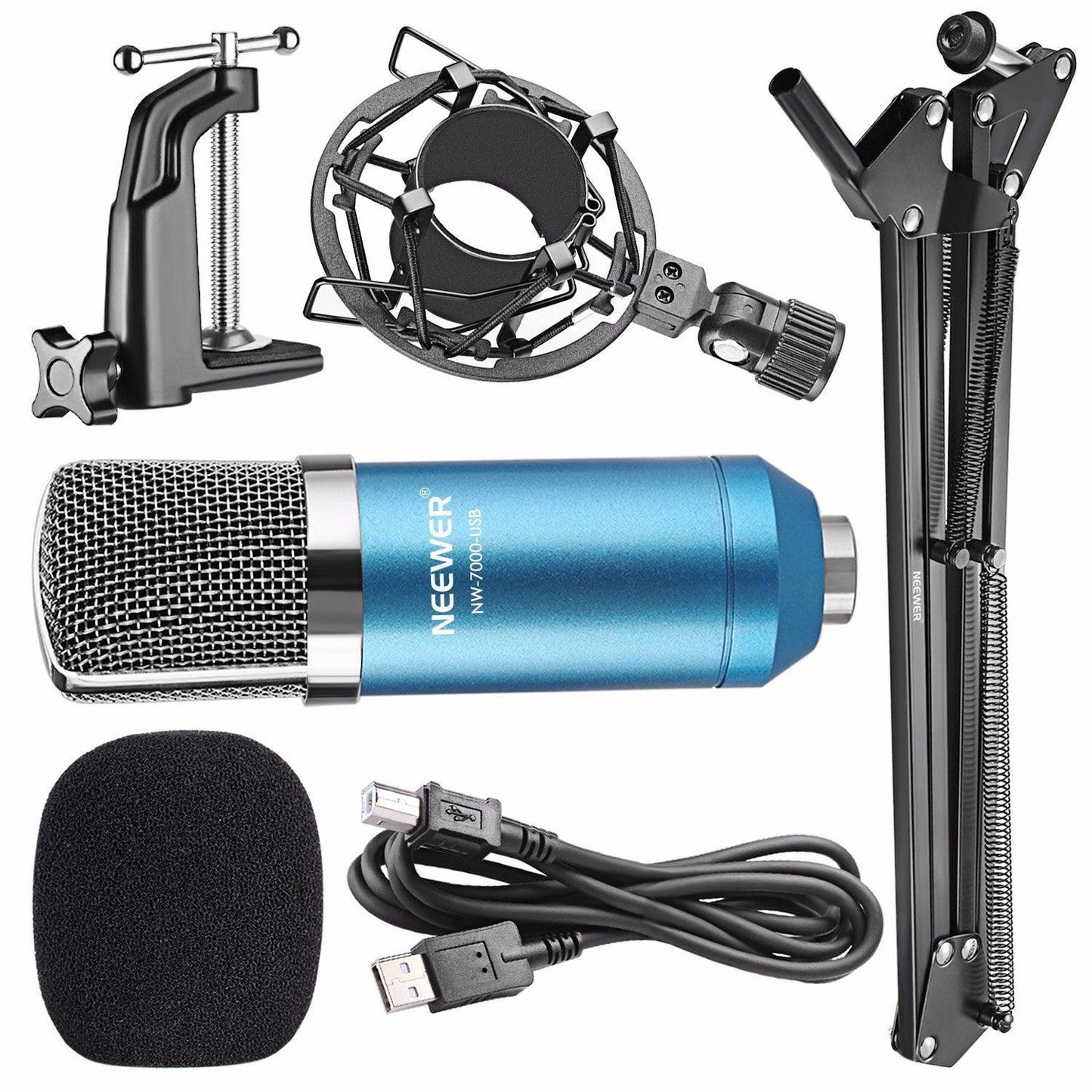 Neewer NW-7000 USB Professional Studio Condenser Microphone - Arovion