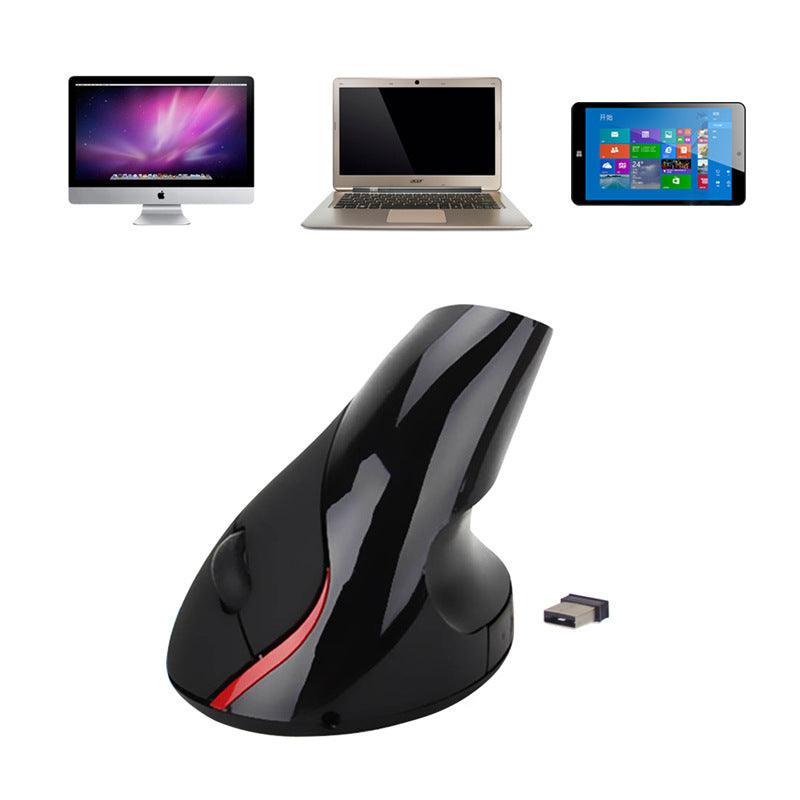 Wireless Vertical Rechargeable Battery Mouse Ergonomic Grip Mouse - Arovion