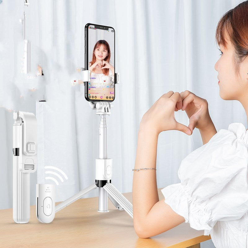 Mobile phone live broadcasting stand with self timer - Arovion