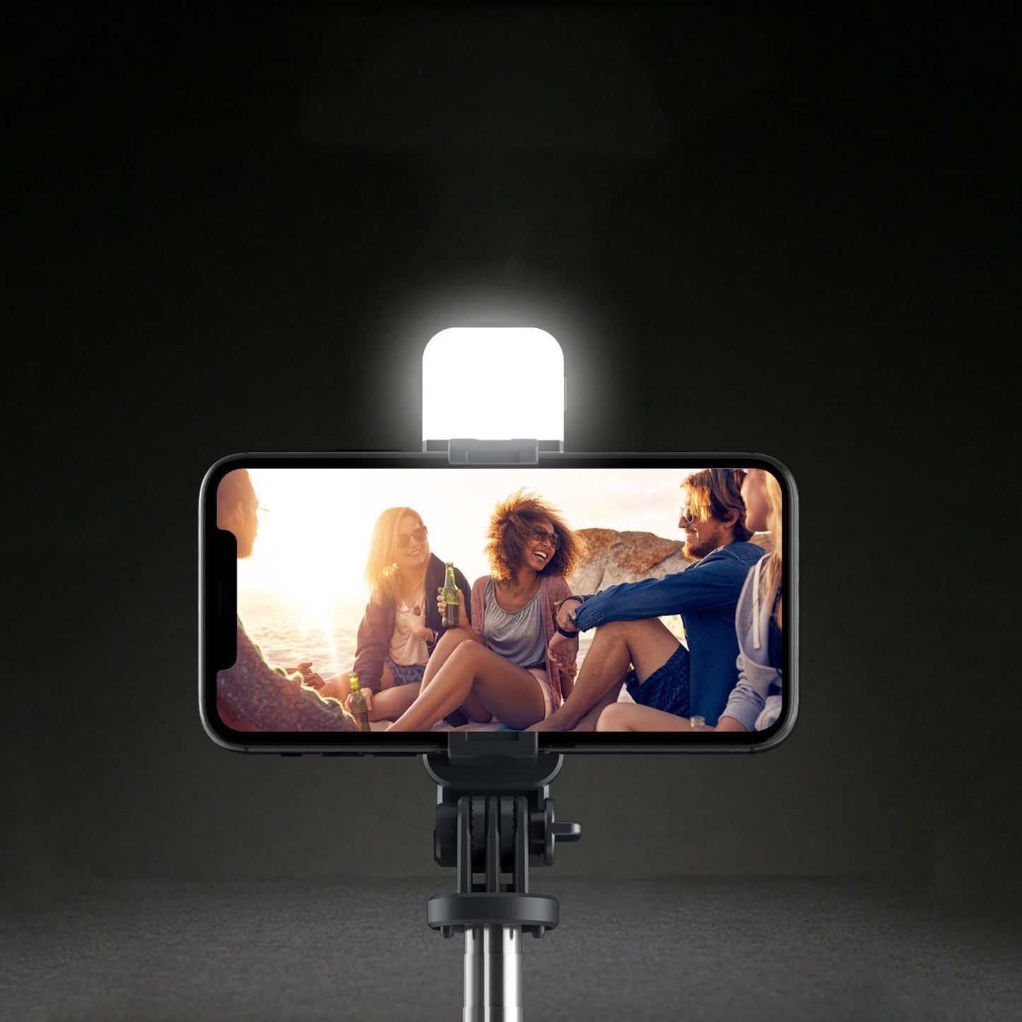 Compatible with Apple, Selfie Stick With Supplementary Light - Arovion