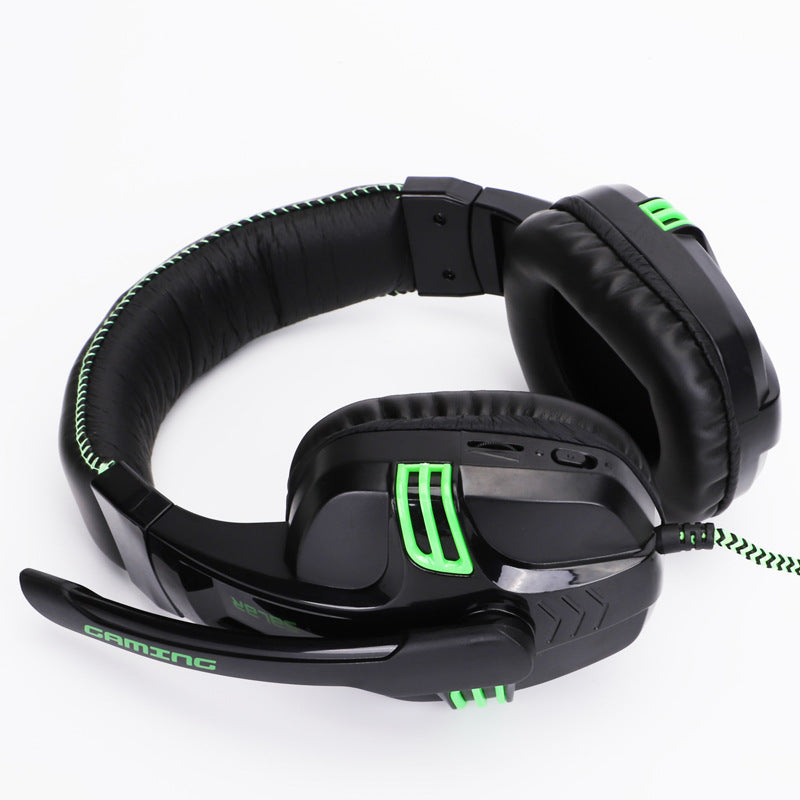 Computer Headset Subwoofer Gaming Headset With Microphone - Arovion