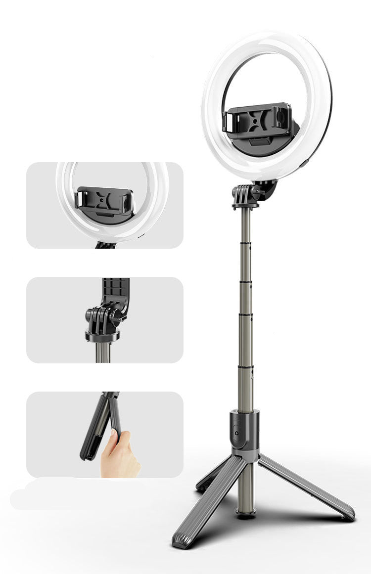 Compatible with Apple, Bluetooth Tripod, Rechargeable Light, - Arovion