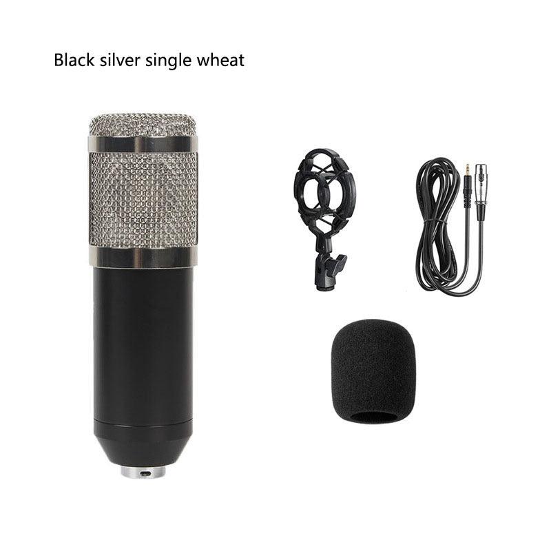 Bm800 Condenser Microphone V8 Sound Card Recording Live Broadcast Set - Arovion