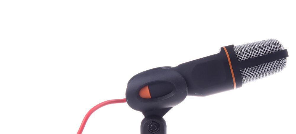 Mic Wired With Holder Clip For Chatting Singing - Arovion