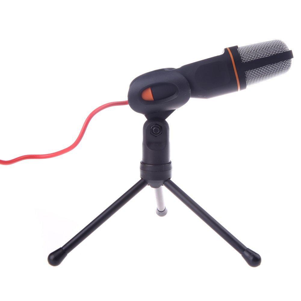 Mic Wired With Holder Clip For Chatting Singing - Arovion