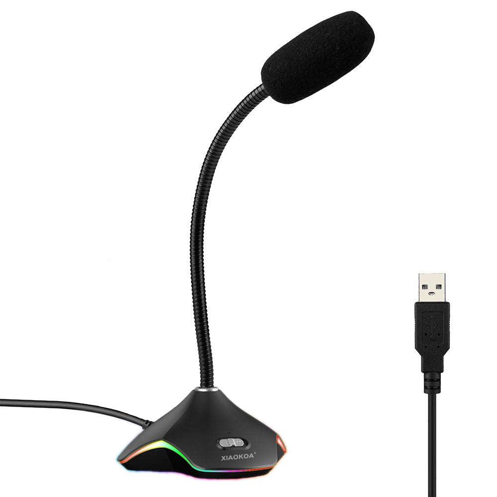 Live Call Game Microphone RGB Computer Microphone - Arovion