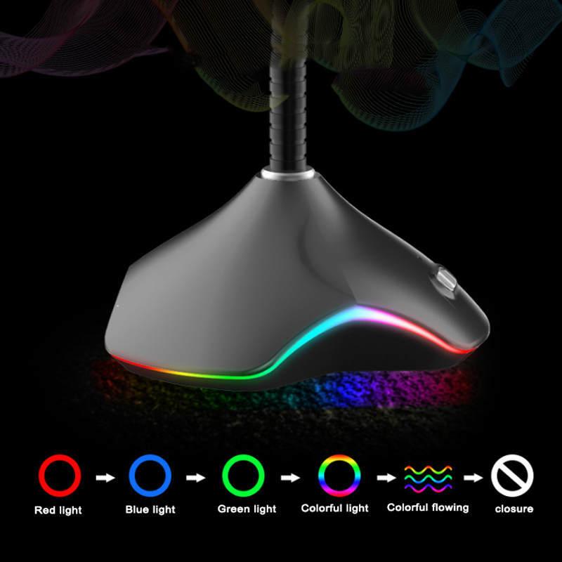 Live Call Game Microphone RGB Computer Microphone - Arovion