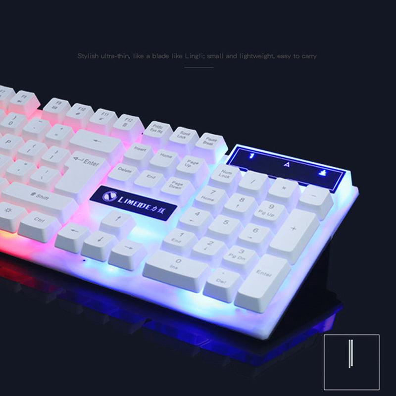 GTX300 Gaming CF Keyboard Mouse Glowing Set - Arovion