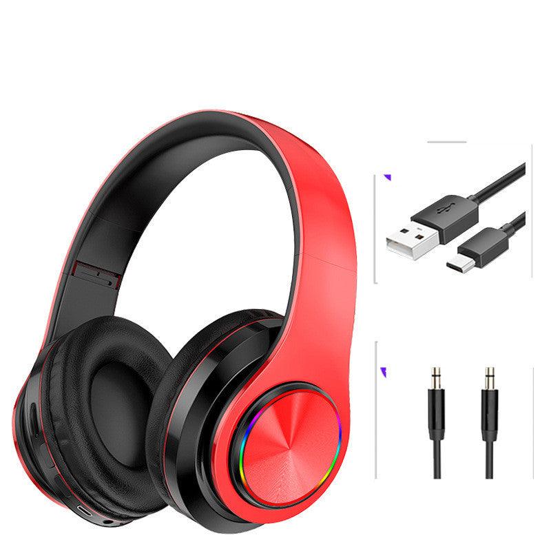 LED Wireless Bluetooth Headphones Gaming Headsets Sport - Arovion