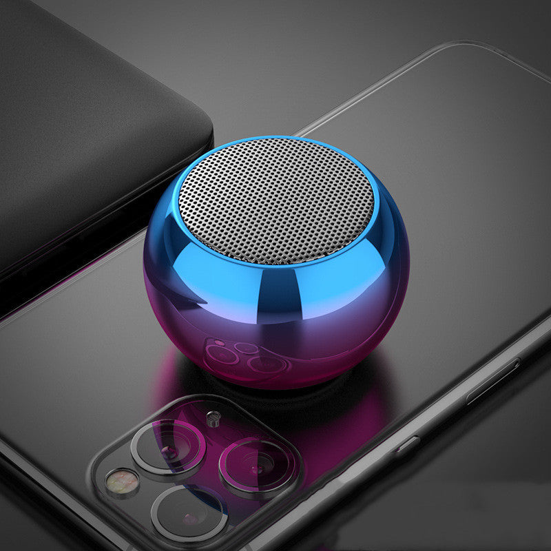 M3 Colorful Wireless Speakers 3D Mini Electroplating Round Steel - Arovion