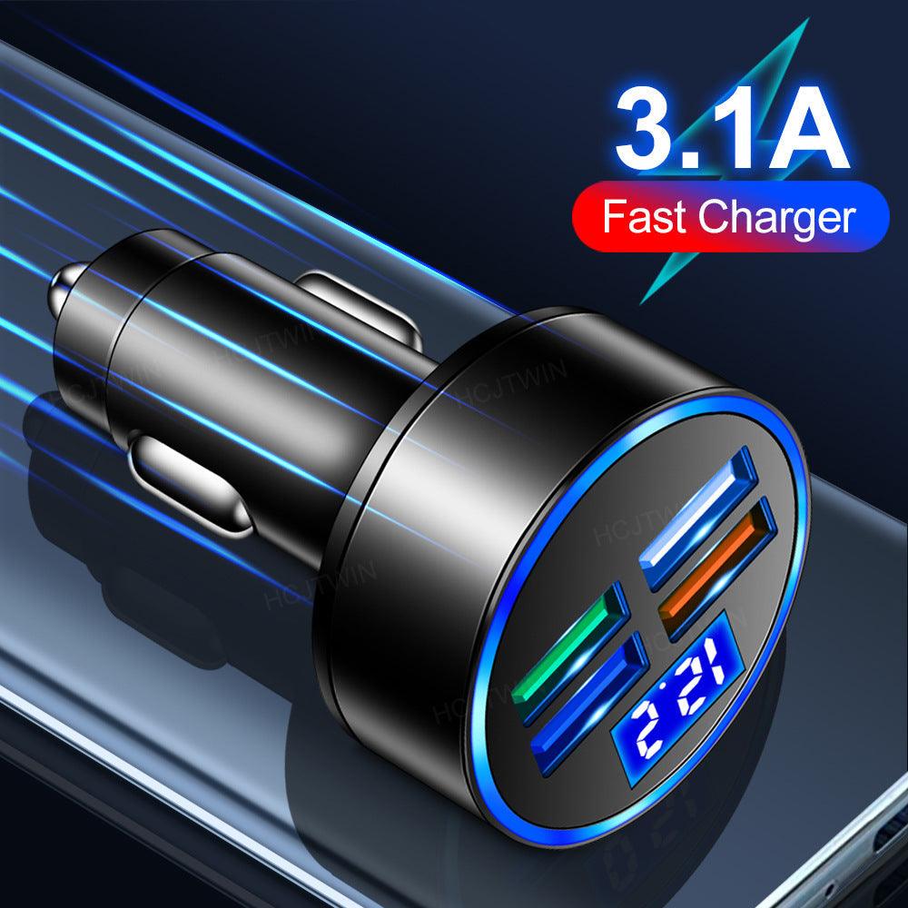 One-to-four Multi-port Car Charger - Arovion