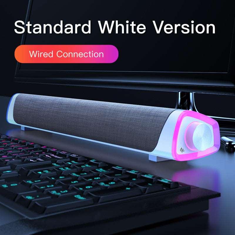 Compatible with Apple, 4D Computer Speaker Bar Stereo Sound - Arovion