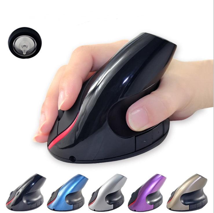 Wireless Vertical Rechargeable Battery Mouse Ergonomic Grip Mouse - Arovion