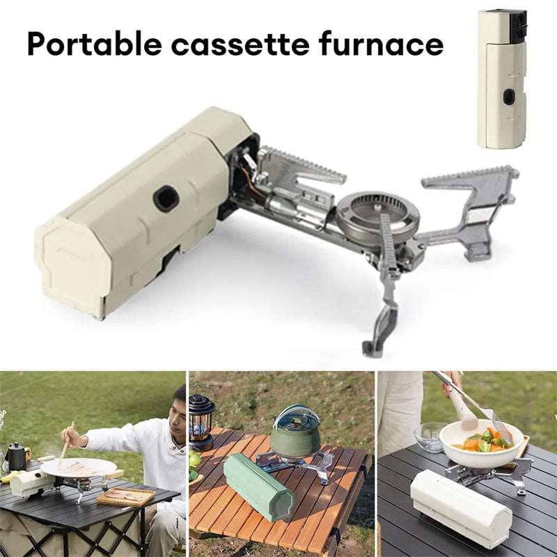 Camping Gas Stove Portable Folding Cassette Stove - Arovion