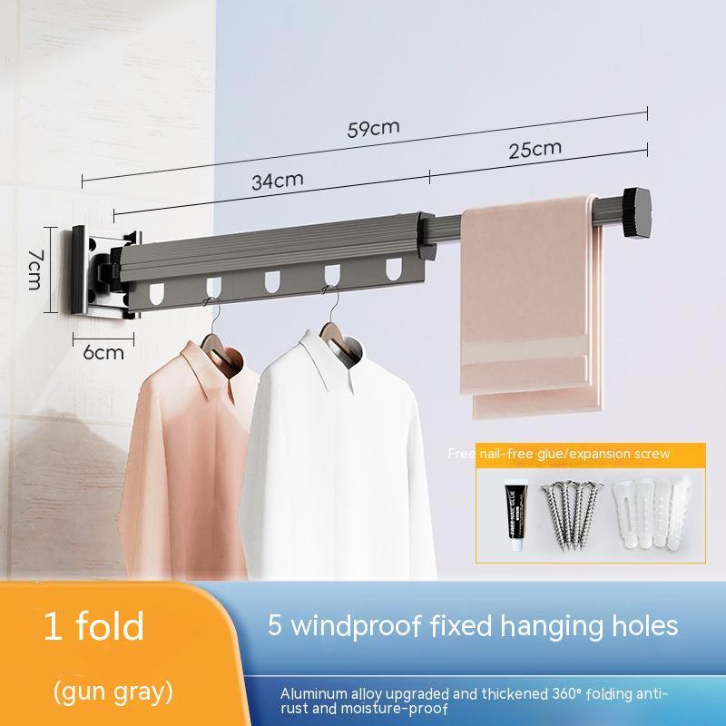 Suction Cup Folding Clothes Hanger - Arovion