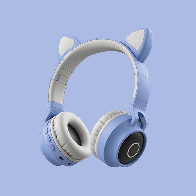 LED Light Cat Ear Headphones Wireless Bluetooth 5.0 - Arovion