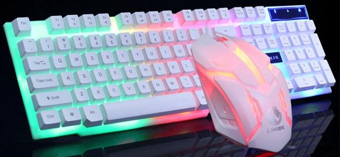 GTX300 Gaming CF Keyboard Mouse Glowing Set - Arovion