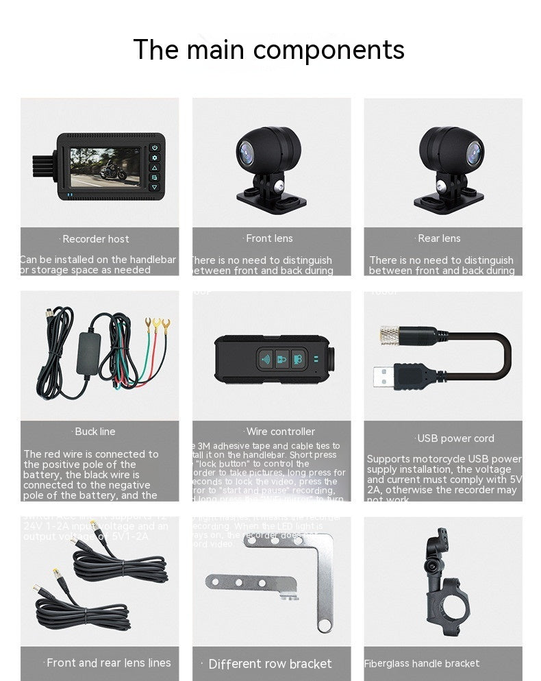 GPS Trajectory Of High-definition Motorcycle Waterproof Recorder - Arovion