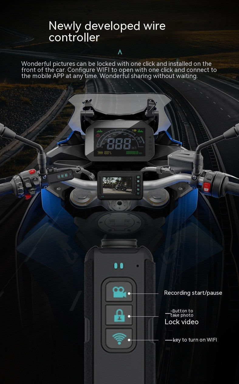 GPS Trajectory Of High-definition Motorcycle Waterproof Recorder - Arovion