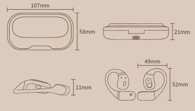 Ear-mounted Sports Bluetooth Headset Long Battery Life - Arovion