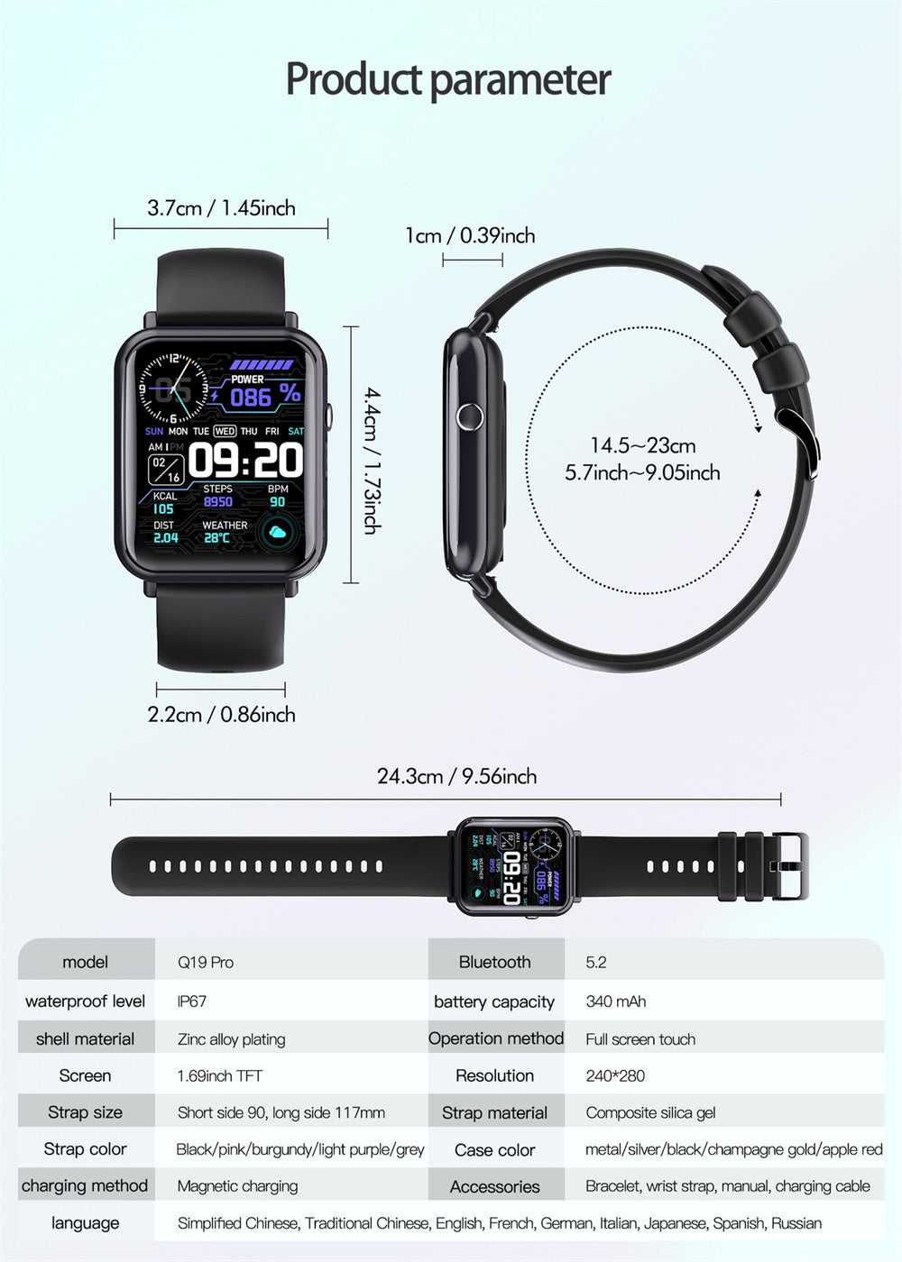 Smart waterproof watch - Arovion