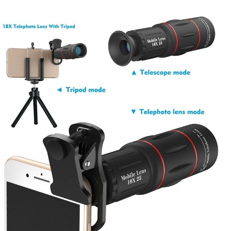 External 18 times mobile phone telephoto lens high-definition - Arovion