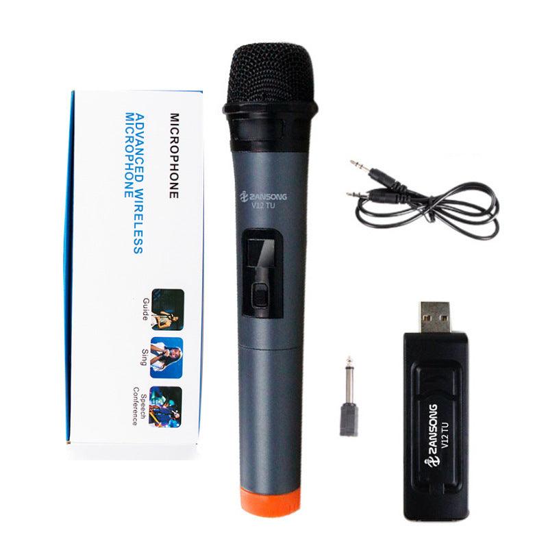 Wireless V12 Is Suitable For Speaker Amplifier Computer Handheld Microphone - Arovion