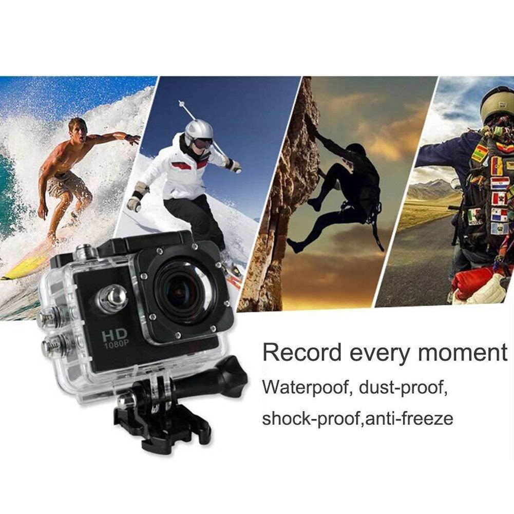 HD High-definition 1080P Action Sports Waterproof  DV Camera - Arovion