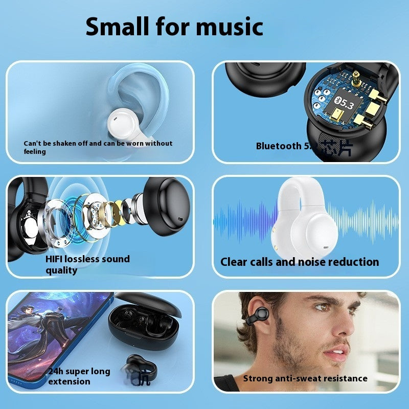 Wireless Ear-clip Bone Conduction Noise Reduction Non In-ear - Arovion