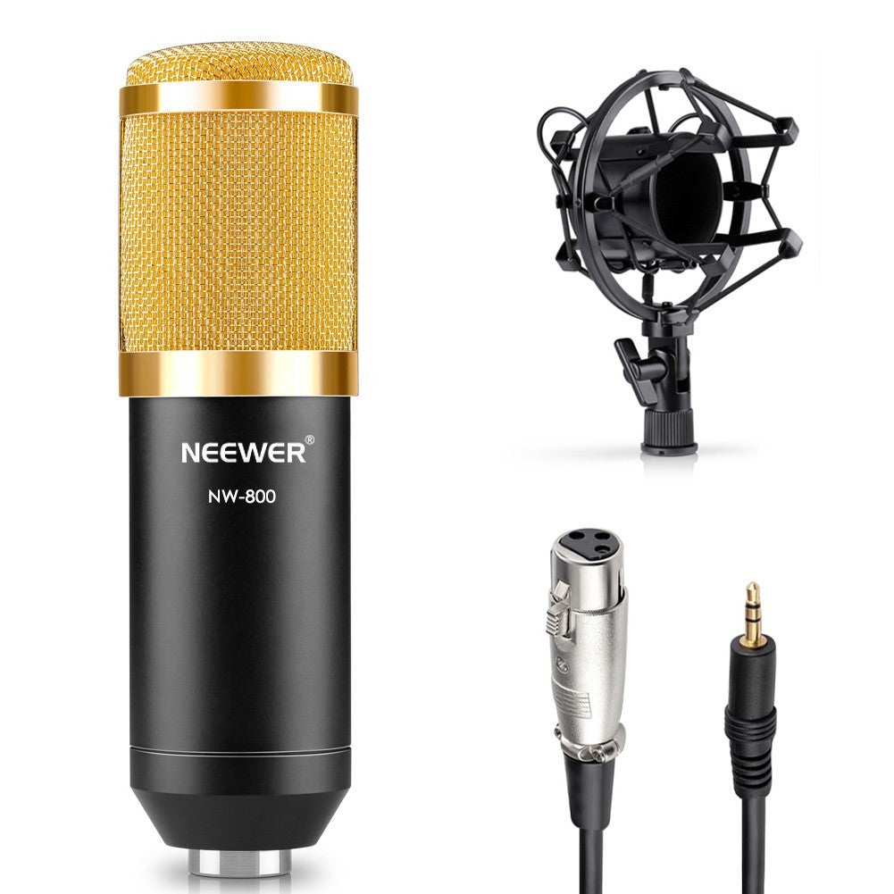 NW 800 CONDENSER MICROPHONE SHOCK MOUNT POWER CAB - Arovion