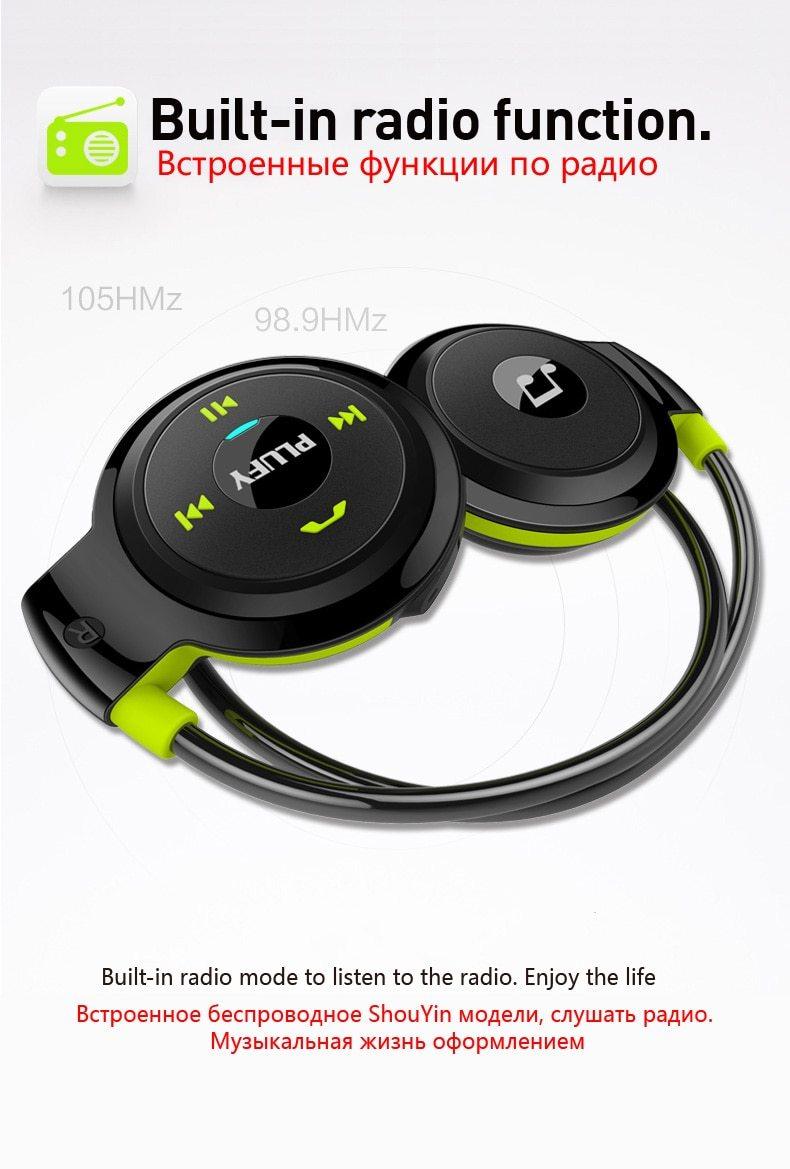 PLUFY Sports Bluetooth Headset Wireless Headphones - Arovion