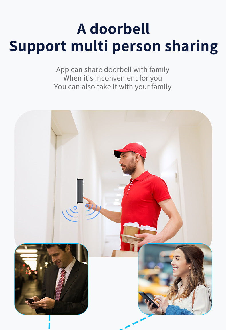 Wireless Smart Doorbell Home Low Power Wireless Wifi - Arovion