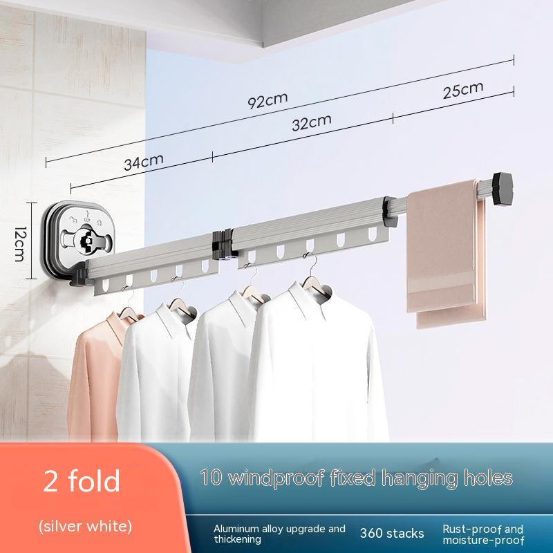 Suction Cup Folding Clothes Hanger - Arovion