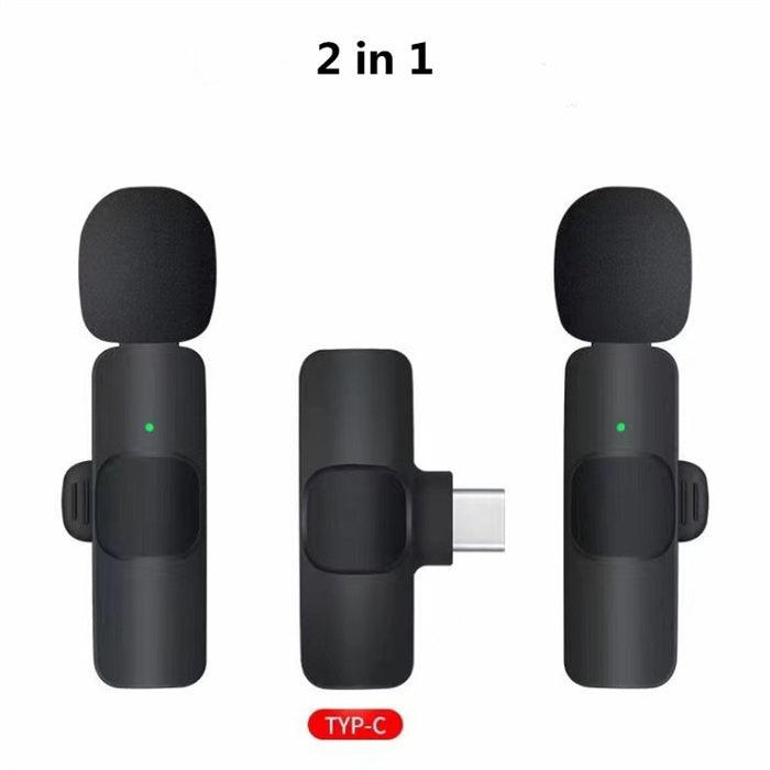 Wireless Lavalier Microphone Portable Audio Video Recording - Arovion