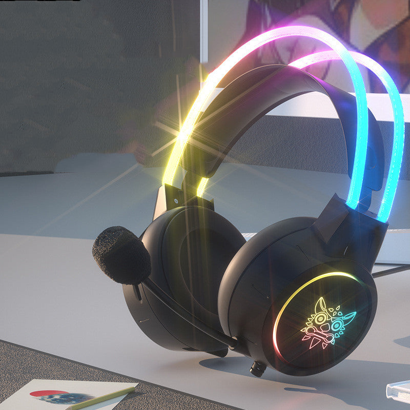 Headset Fashion Light-emitting Wired Gaming Headset - Arovion