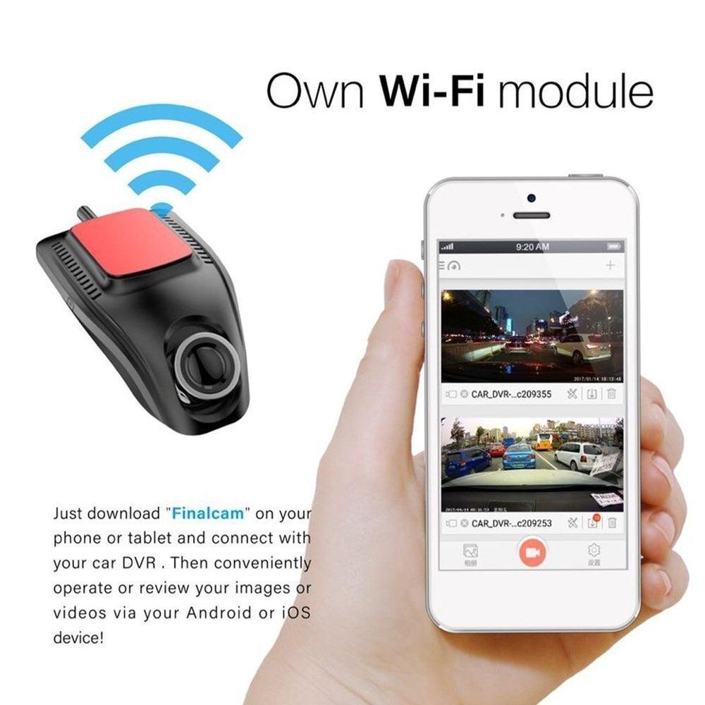 Small Eye Dash Cam Car DVR Recorder Camera With Wifi Full HD - Arovion