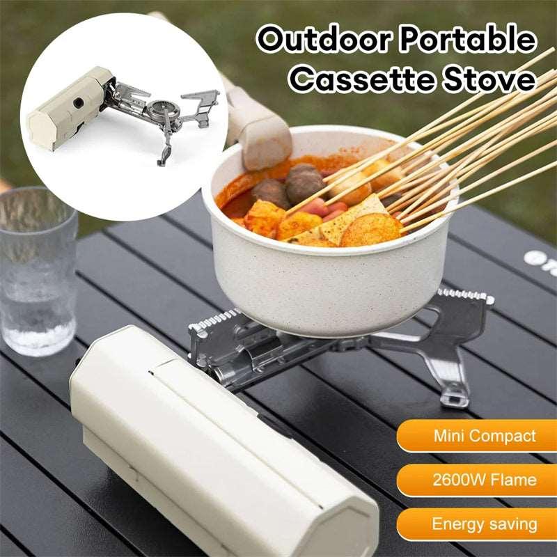 Camping Gas Stove Portable Folding Cassette Stove - Arovion