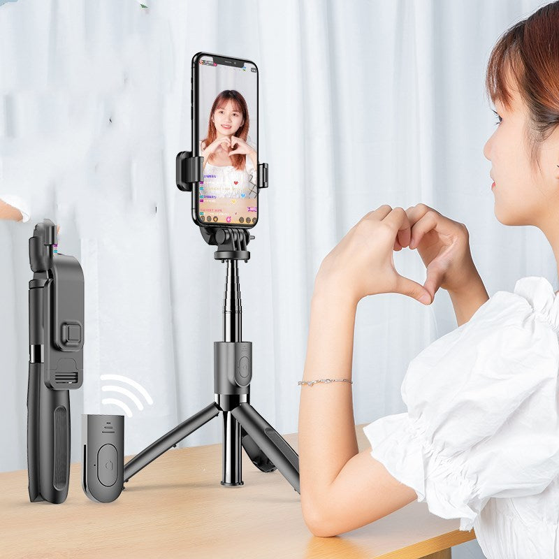 Mobile phone live broadcasting stand with self timer - Arovion