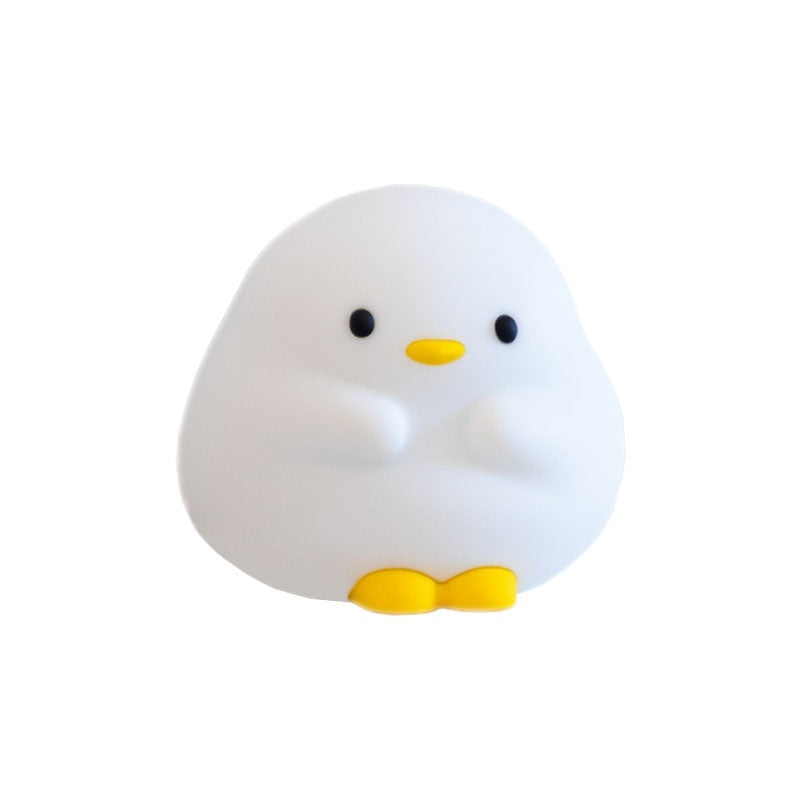 Cute Duck LED Night Lamp Cartoon Silicone USB Rechargeable Light - Arovion