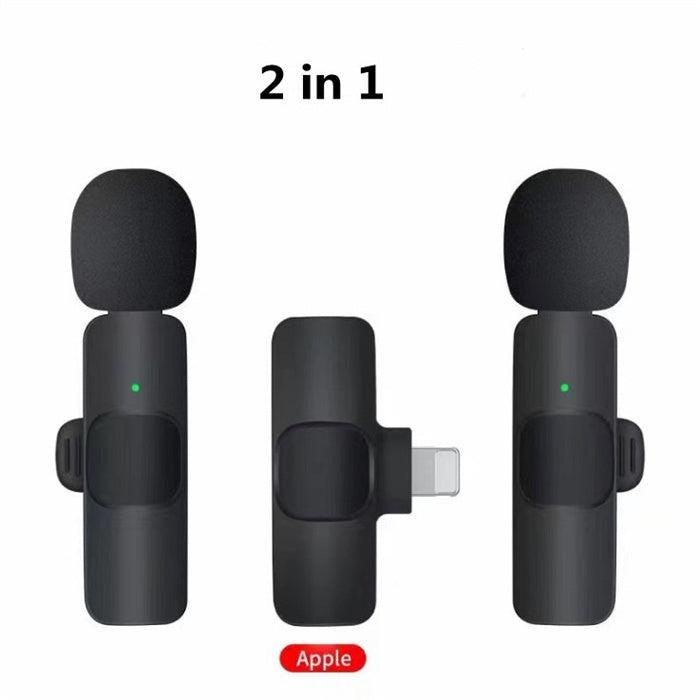 Lavalier Mini Microphone Wireless Audio Video Recording - Arovion