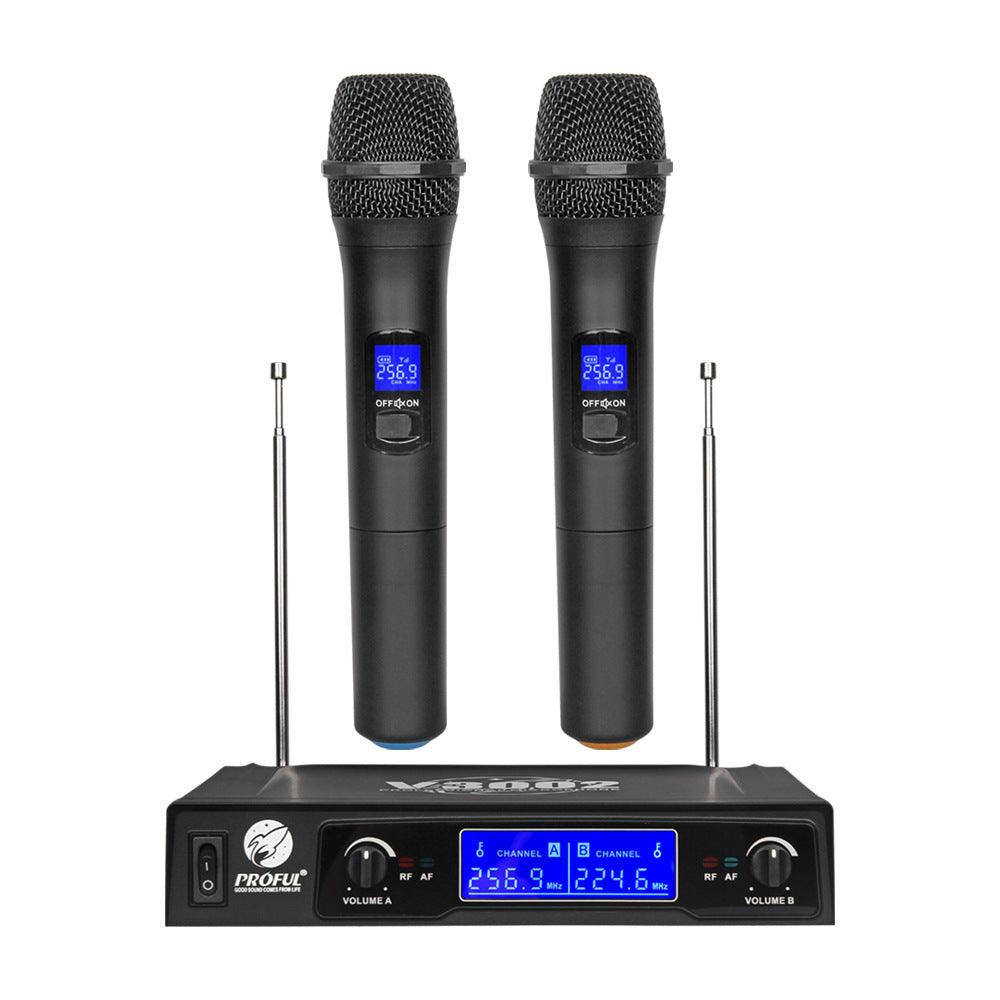 One With Two Handheld Wireless Microphones - Arovion