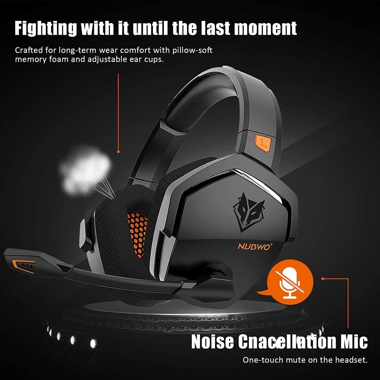 Wireless Game Headset Head-mounted Noise Reduction - Arovion