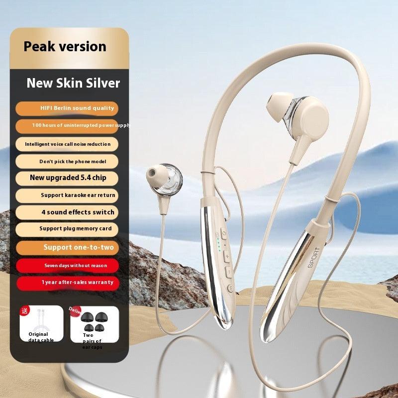 Neck Wireless Bluetooth-compatible Earphones 9D Stereo - Arovion