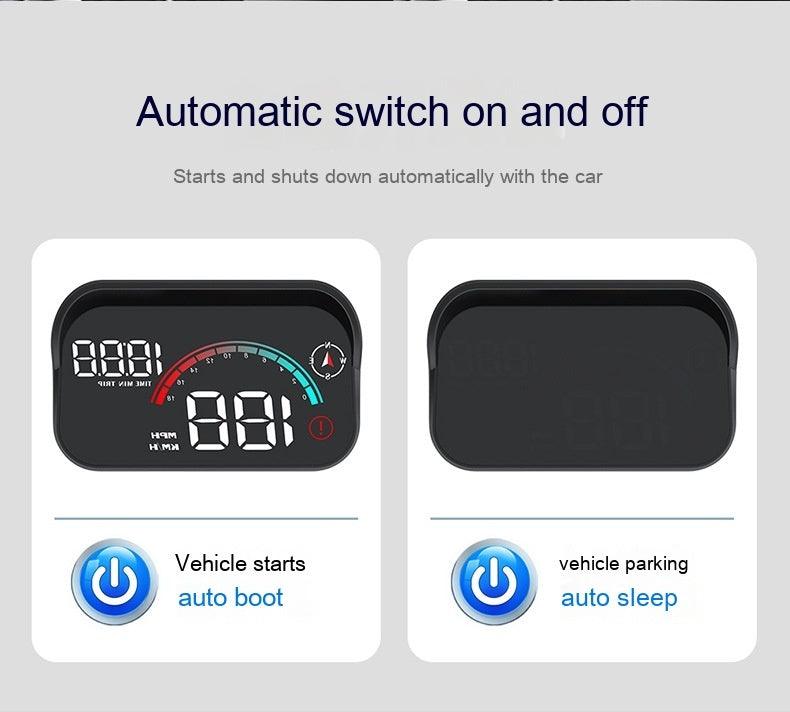 Head-Up Display Car GPS Universal Speed Compass - Arovion