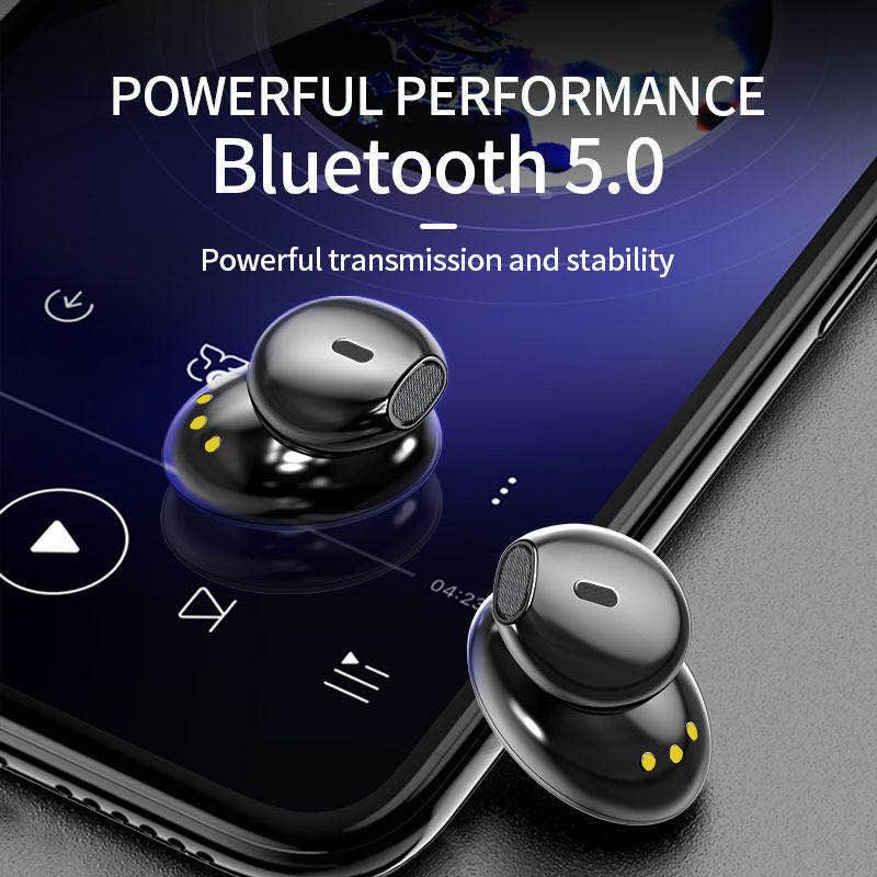 HiFi 9D Wireless Earphones IPX7 Waterproof 3500mAh with Flashlight - Arovion