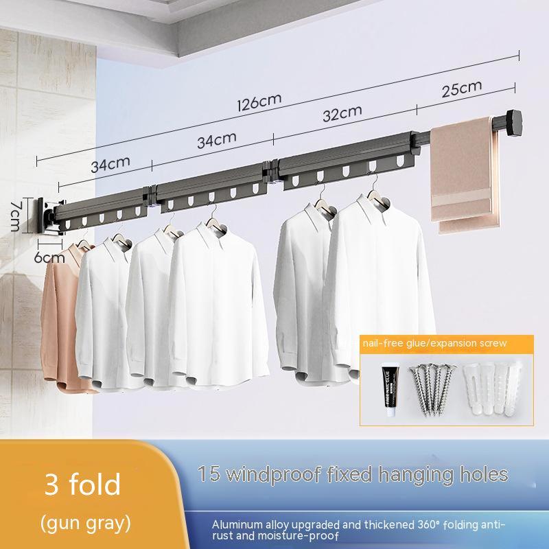 Suction Cup Folding Clothes Hanger - Arovion